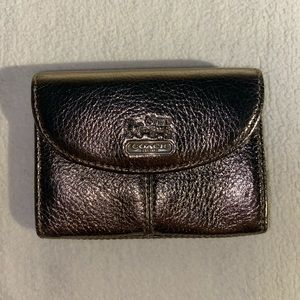 Mini silver Coach wallet